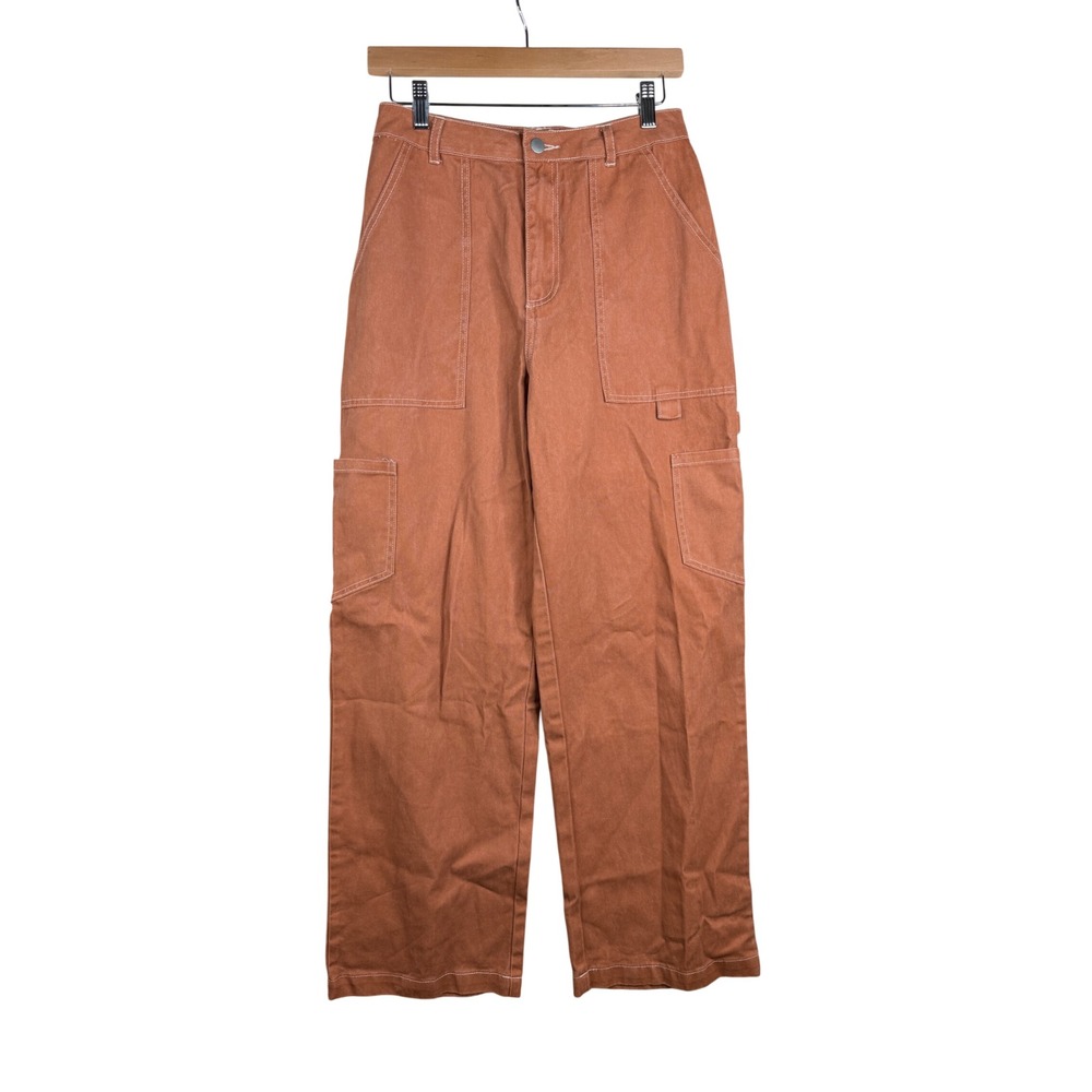 NWT Altar'd State Women's Clay Cargo Pants size Small Rust Orange
